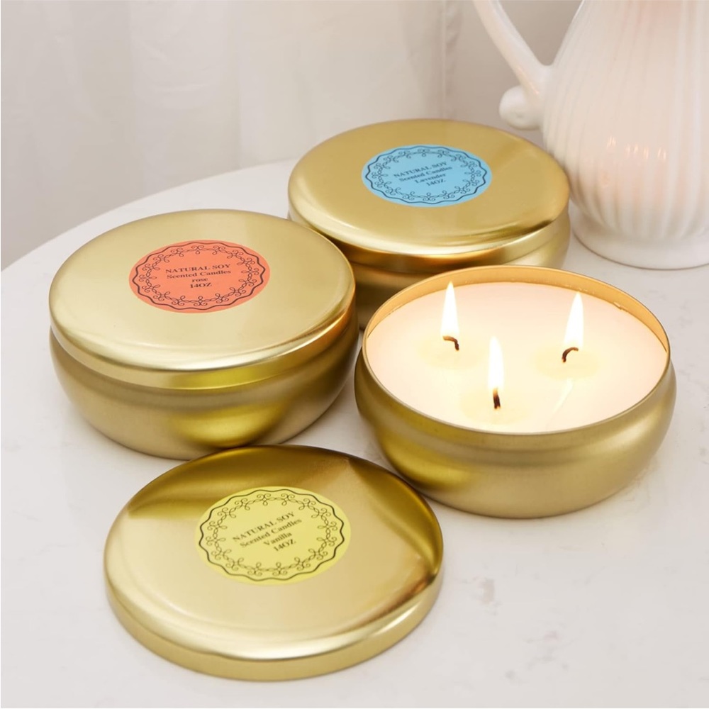 3/12$!!Candles!! Aromatherapy Soy Wax 3-wick candles - Picture 5 of 5